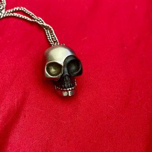 Alexander McQueen Divided Skull Pendant Necklace
